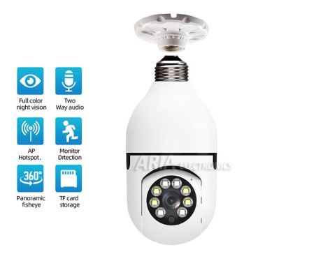 Πανοραμική Wifi Κάμερα Λαμπτήρα