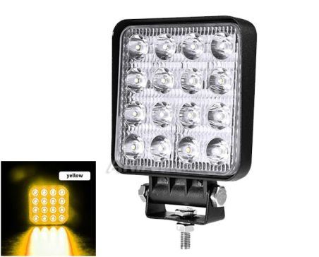 Κίτρινος Προβολέας Εργασίας Led 48w
