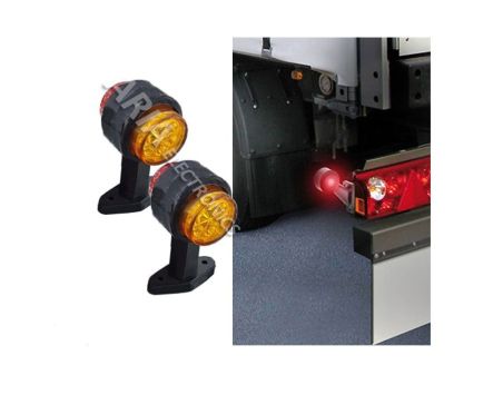 Σετ Φώτα Θέσεως 2 όψεις Πορτοκαλί/Κόκκινο