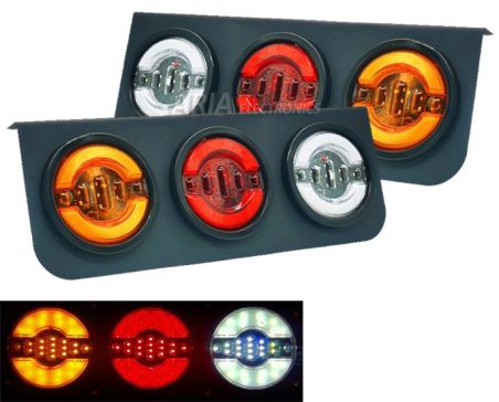 Ζευγάρι Οπίσθια Φανάρια Led 12v - 24v