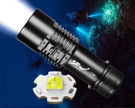 Επαναφορτιζόμενος Καταδυτικός Φακός Led - 13cm