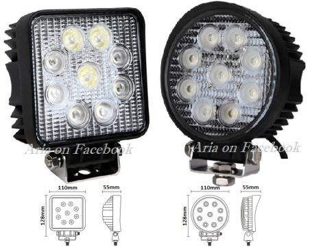 Προβολέας Εργασίας Led 27w