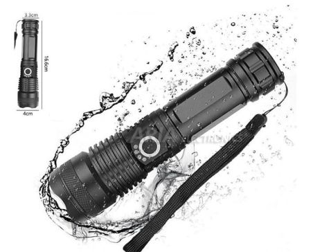 Επαναφορτιζόμενος Φακός - 16.5cm