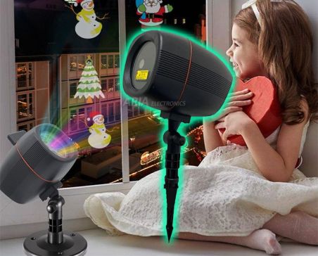 Προβολέας Laser - Ηχείο Κήπου