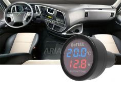 Ψηφιακό Βολτόμετρο - Θερμόμετρο Αυτοκινήτου