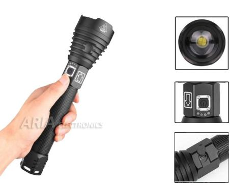 Ισχυρός Επαναφορτιζόμενος Φακός