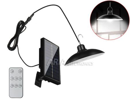 Κρεμαστή Λάμπα Led με Ηλιακό Panel