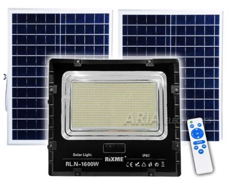 Ηλιακός Προβολέας 1600w με 2x Πάνελ