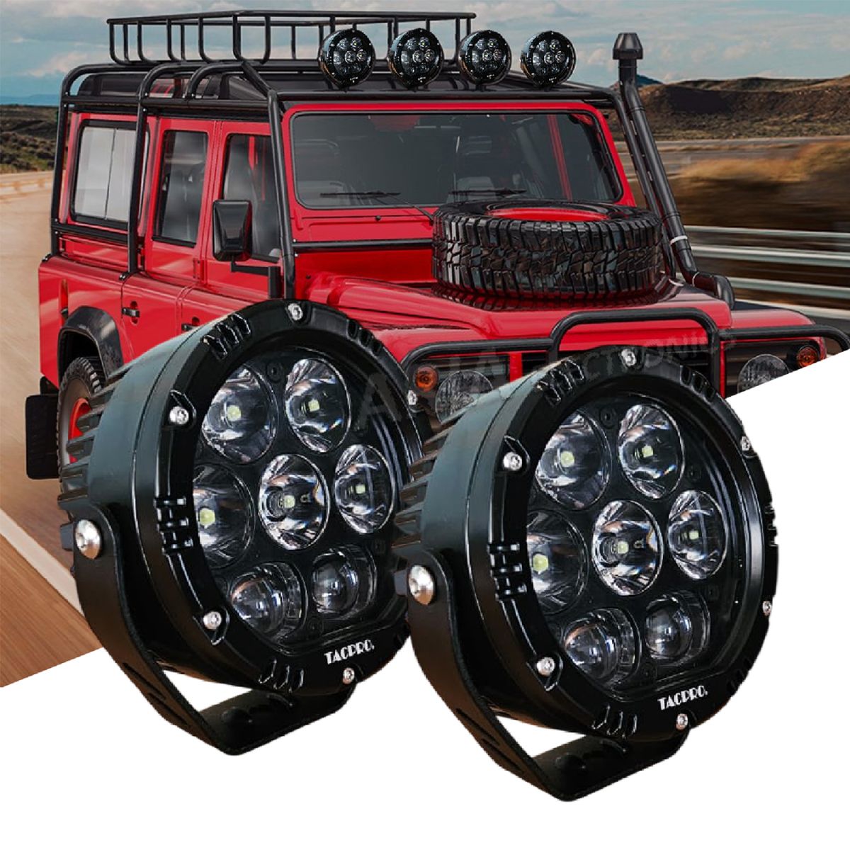 Σετ Προβολείς LED 2 x 80W Tacpro