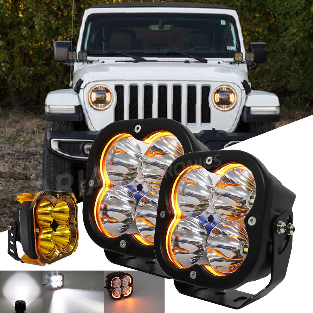 Σετ Προβολείς DRL 2 x 80W Tacpro