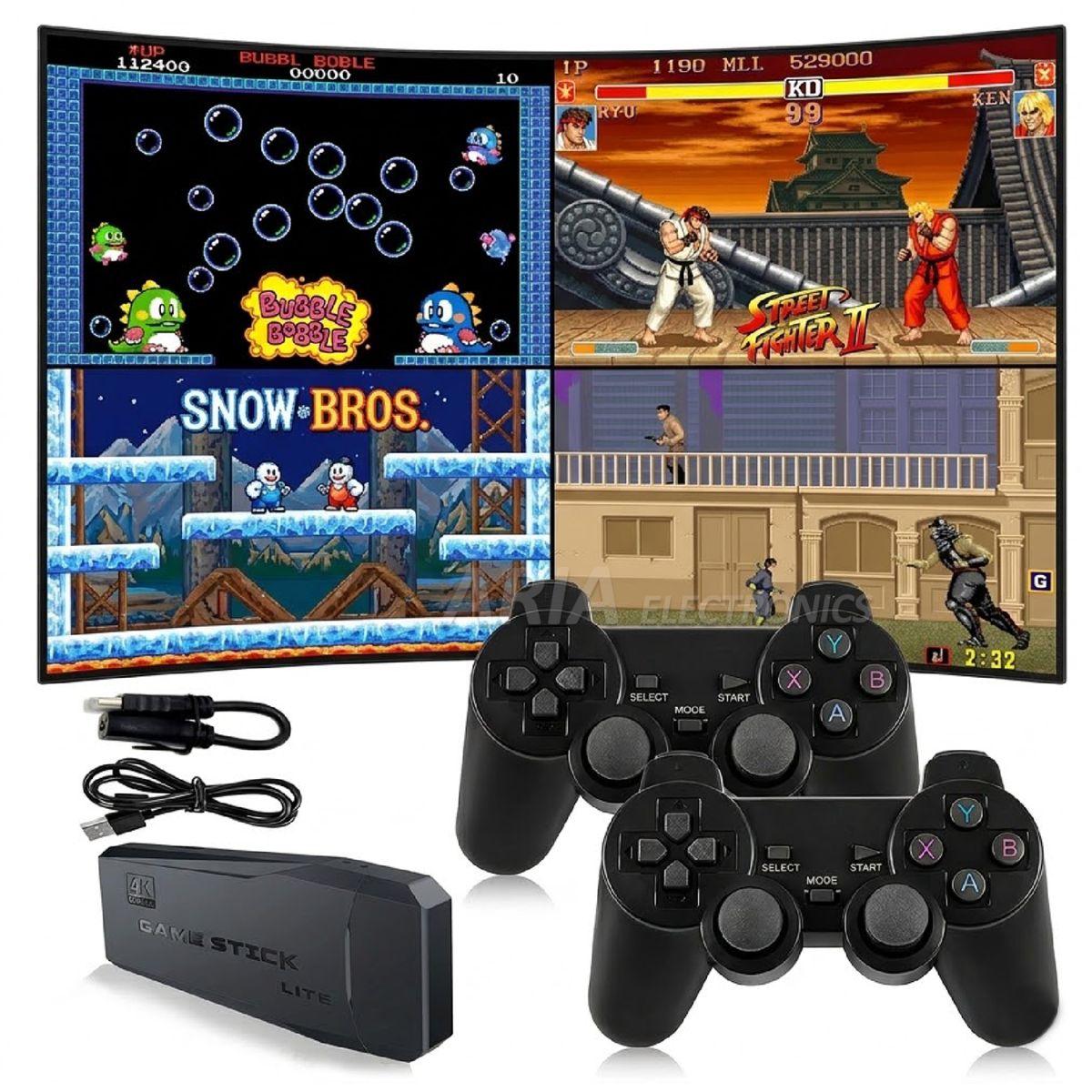 Κονσόλα Παιχνιδιών Stick με 2 Ασύρματα Χειριστήρια