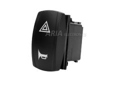 Διπλός Διακόπτης Alarm - Κόρνα  12V/24V