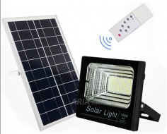 Led Προβολέας με Solar Panel 100w