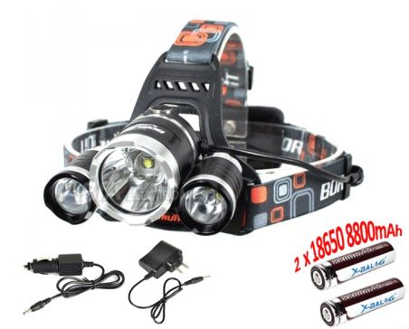 Επαναφορτιζόμενος Φακός Κεφαλής