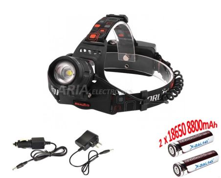 Επαναφορτιζόμενος Φακός Κεφαλής