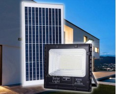 Led Προβολέας με Solar Panel 300w
