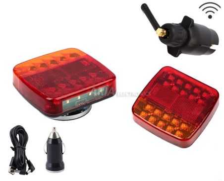 Ζευγάρι Ασύρματα Μαγνητικά Φανάρια Led